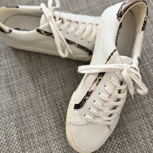 MADEWELL NWOB UNISEX Sidewalk Low-Top SNAKE PRINT Leather Sneakers W 10/ M 8.5